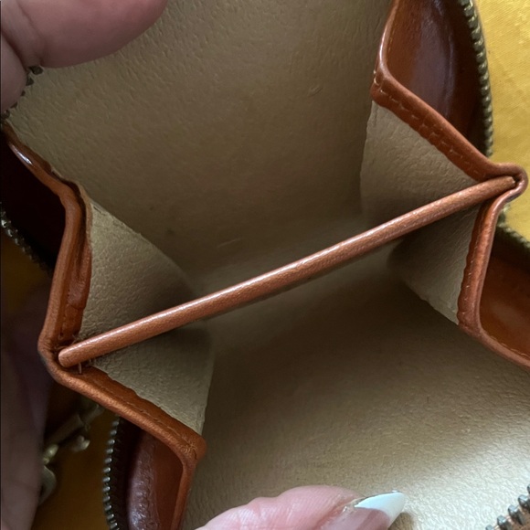 Dooney & Bourke Tan Leather Coin Pouch - Picture 3 of 8